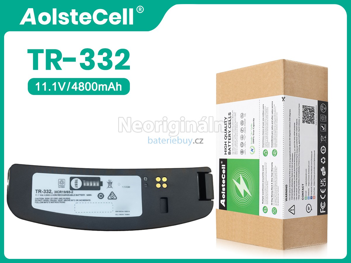 Nahrazení 3M TR-332 baterie