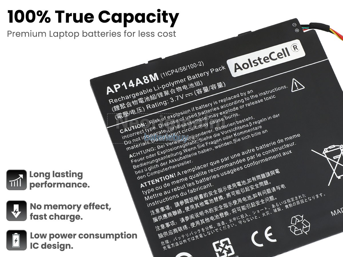 Nahrazení Acer SWITCH 10 FHD SW5-015-191T baterie