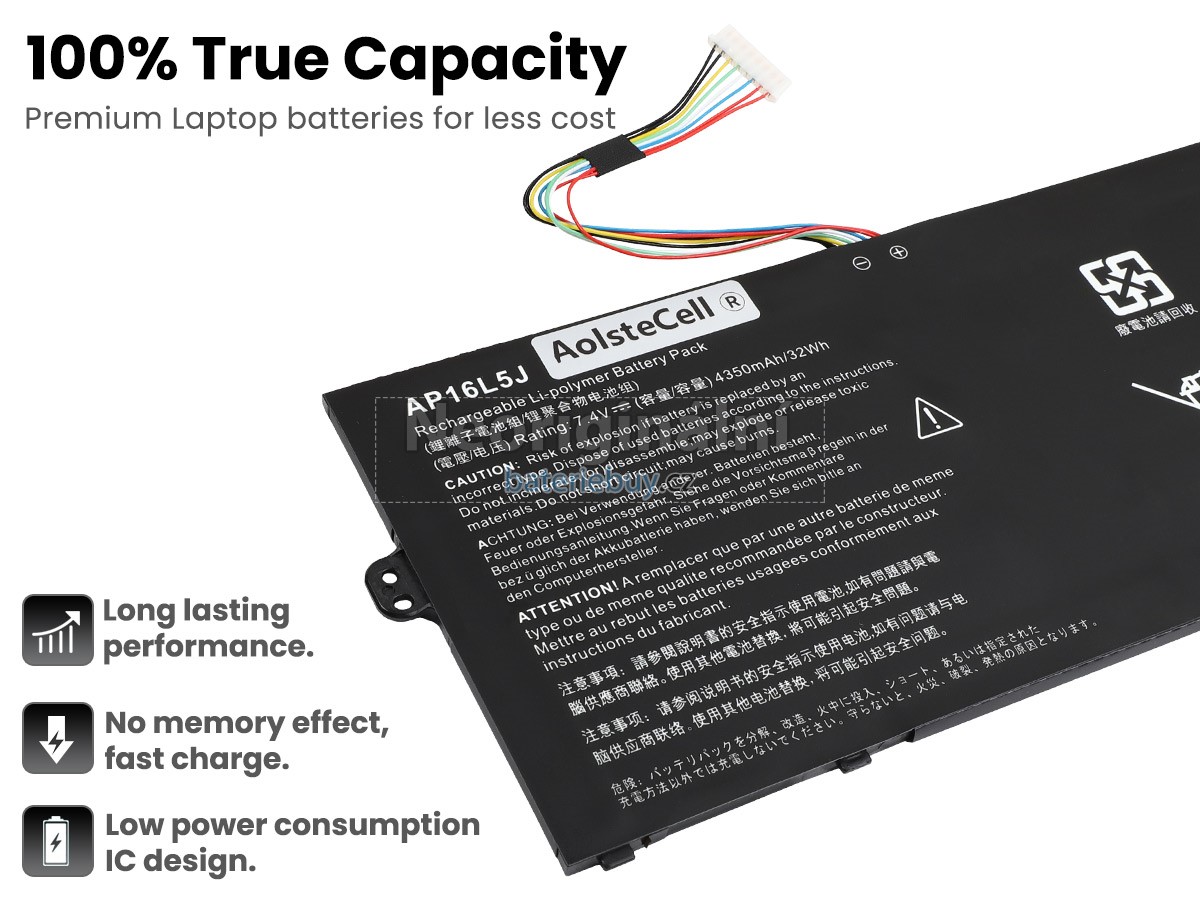 Nahrazení Acer SPIN 1 SP111-34N-P765 baterie