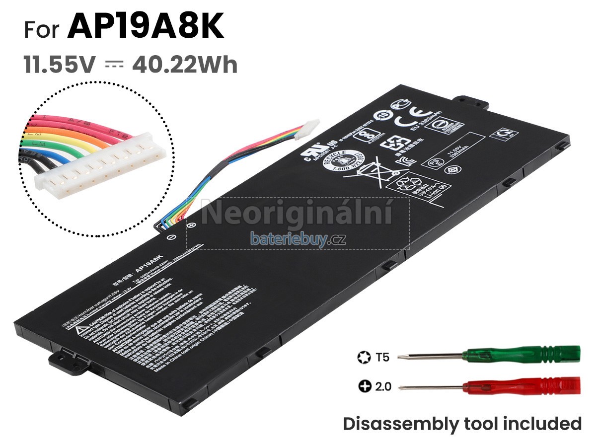 Nahrazení Acer AP19A5K(3ICP5/61/71) baterie