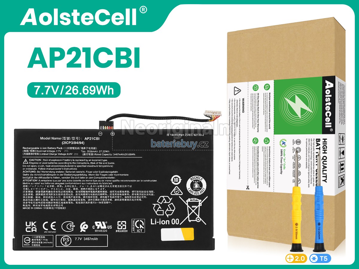 Nahrazení Acer AP21CBI baterie
