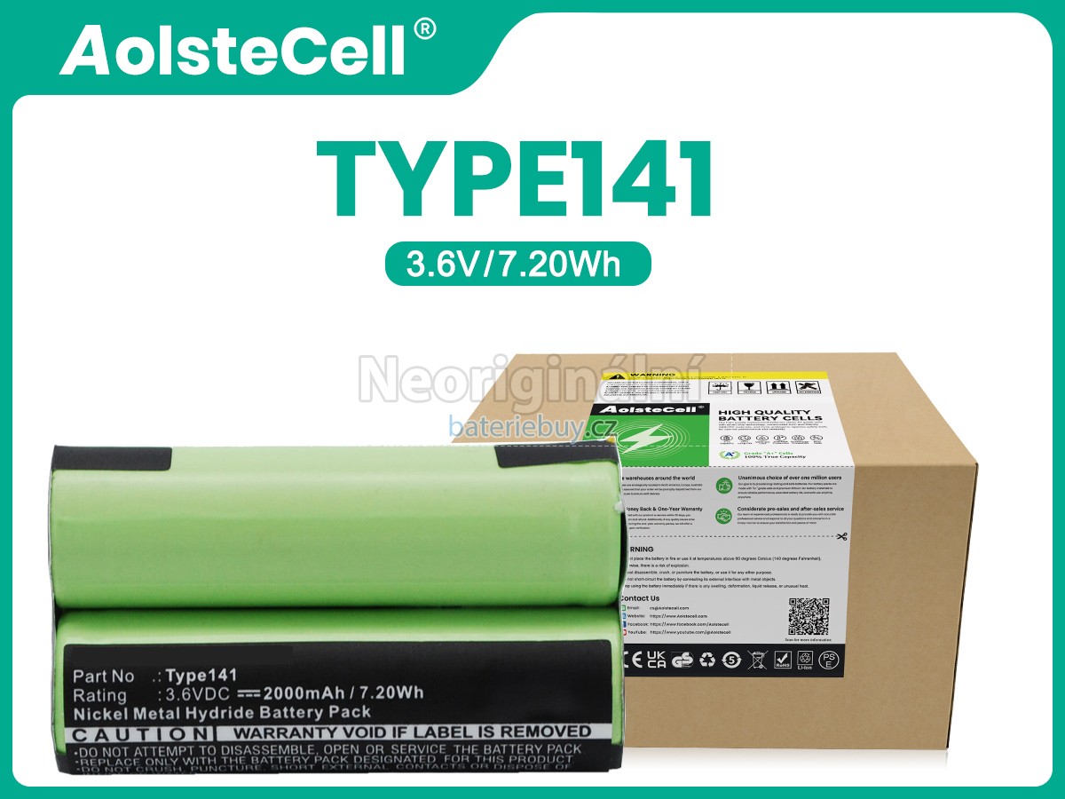Nahrazení AEG TYPE141 baterie
