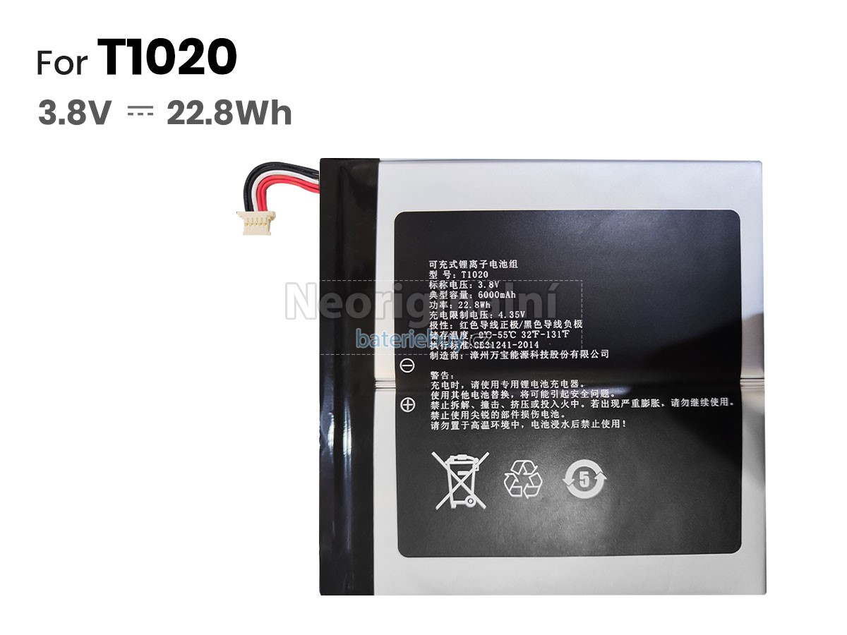 Nahrazení Alldocube T1001 baterie