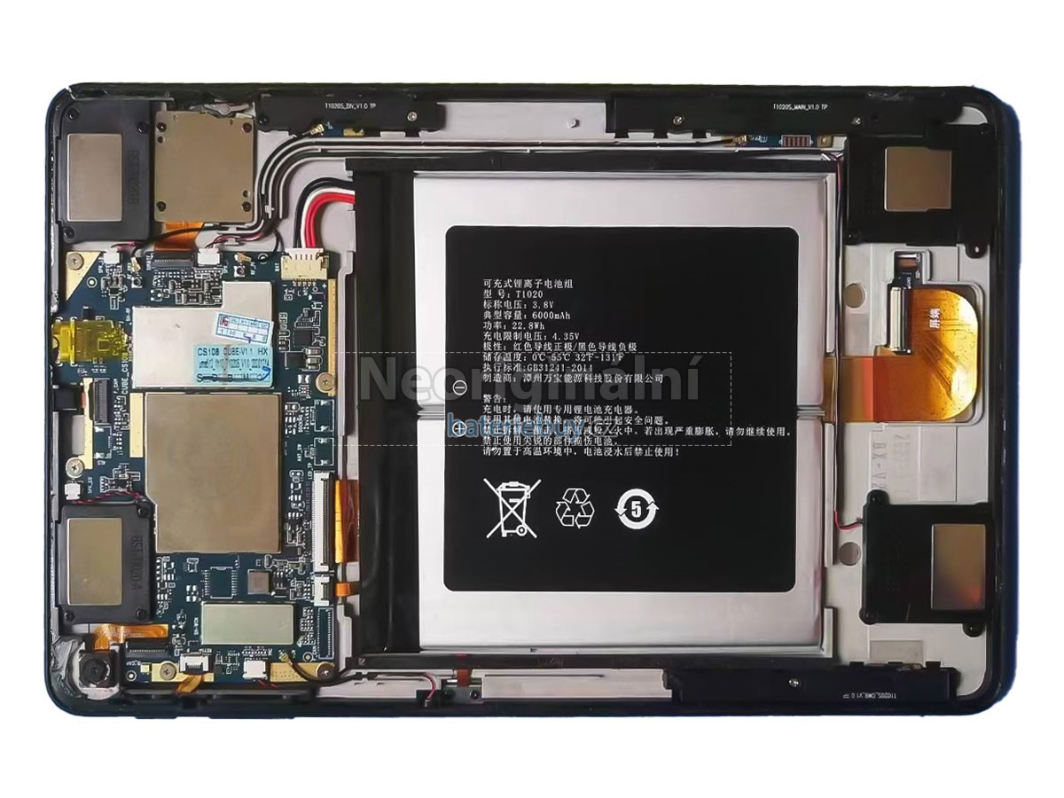 Nahrazení Alldocube T1001 baterie