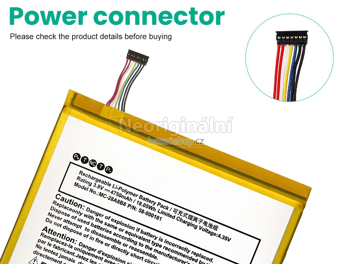 Nahrazení Amazon 26S1018 baterie