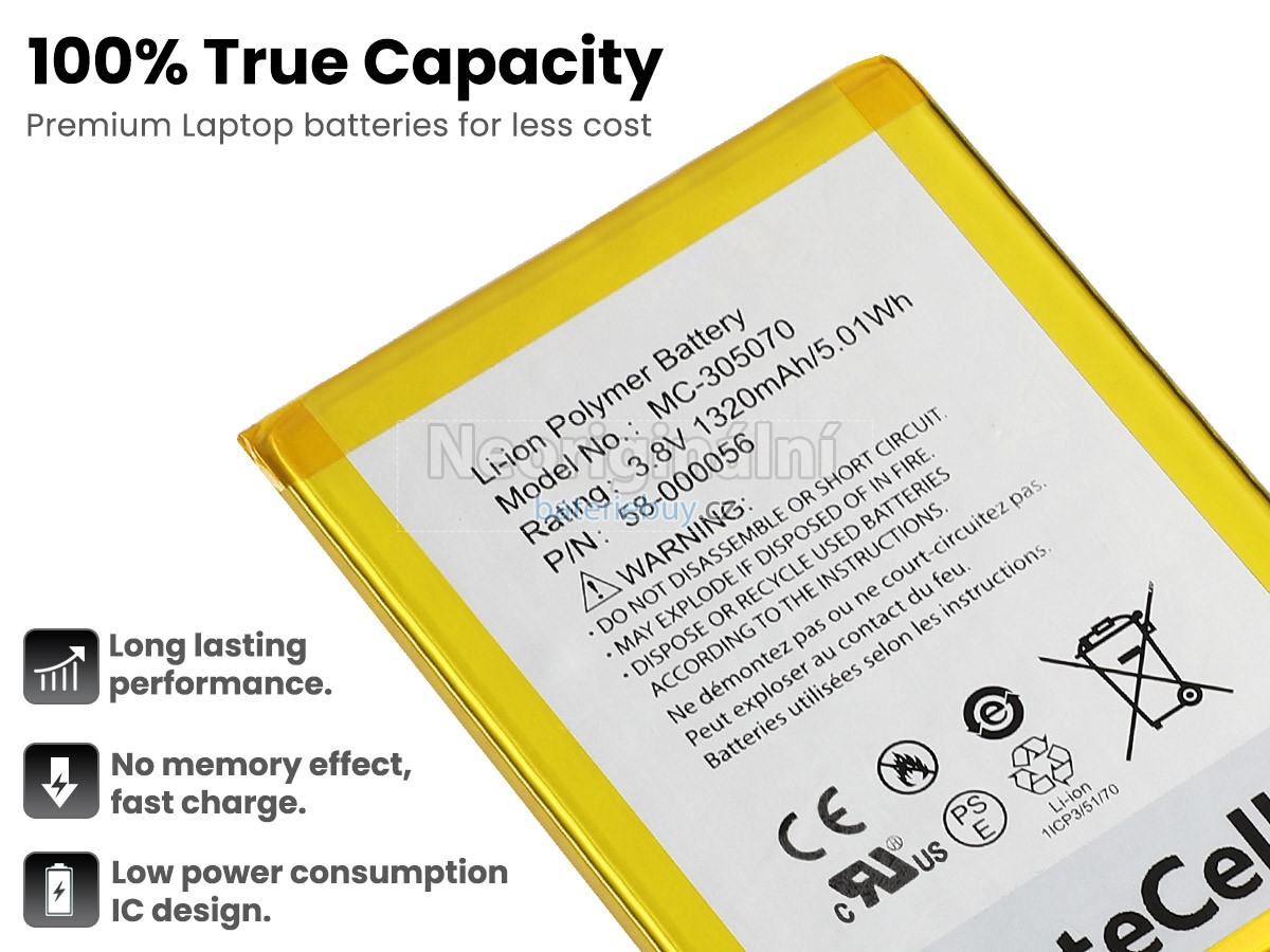 Nahrazení Amazon 58-000056 baterie