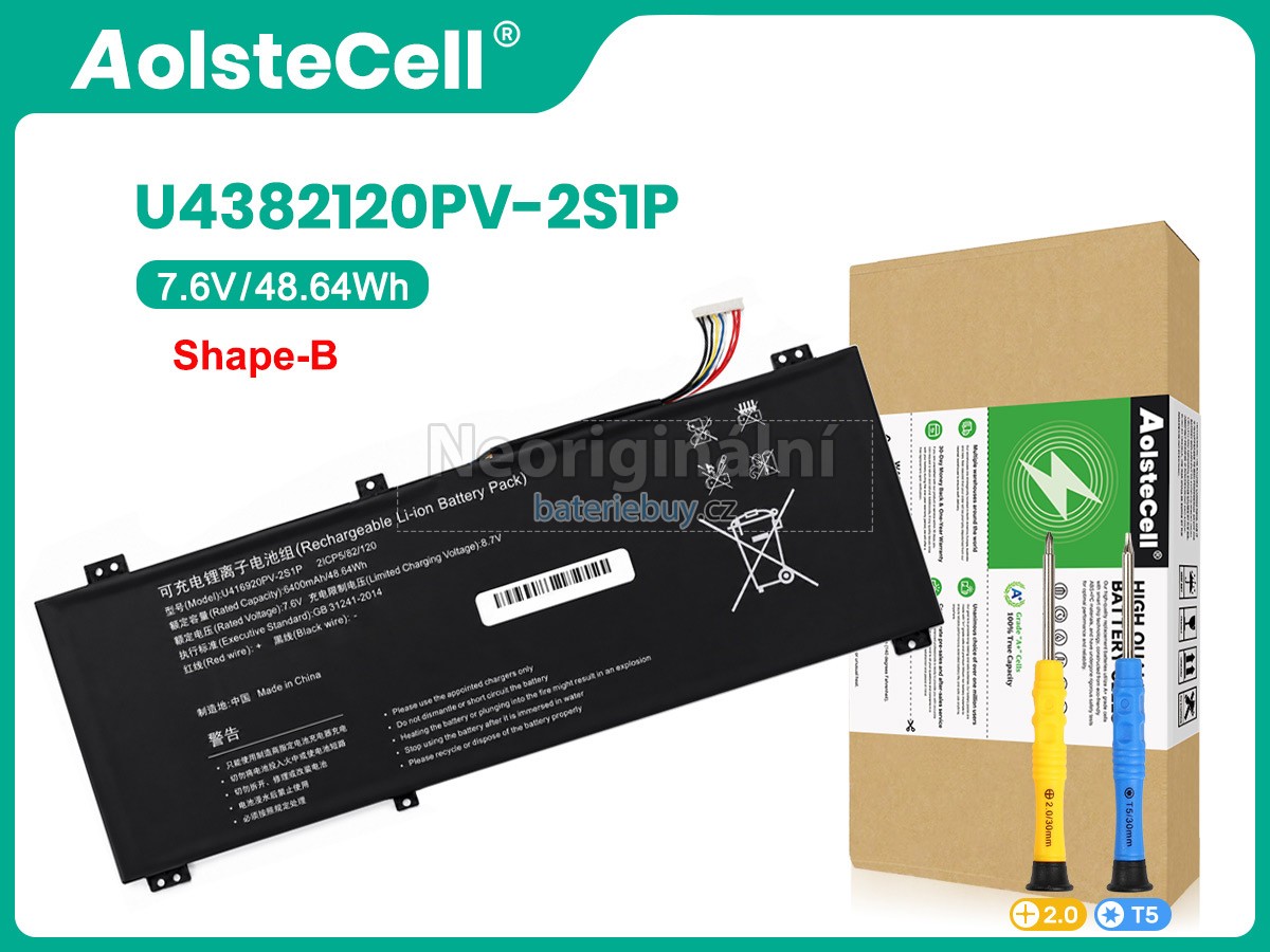Nahrazení AolsteCell U4382120PV-2S1P baterie