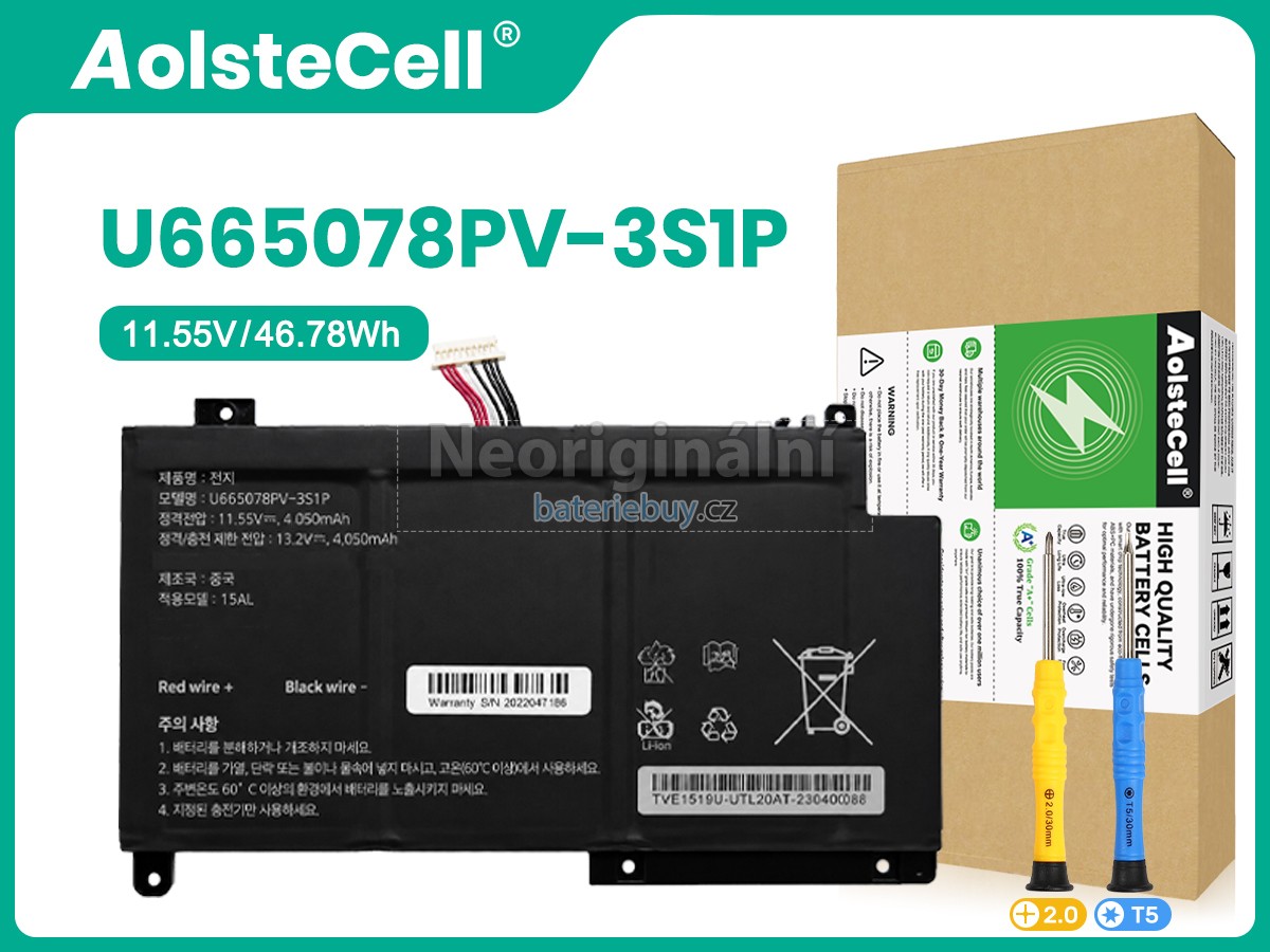Nahrazení AolsteCell 655077-3S baterie
