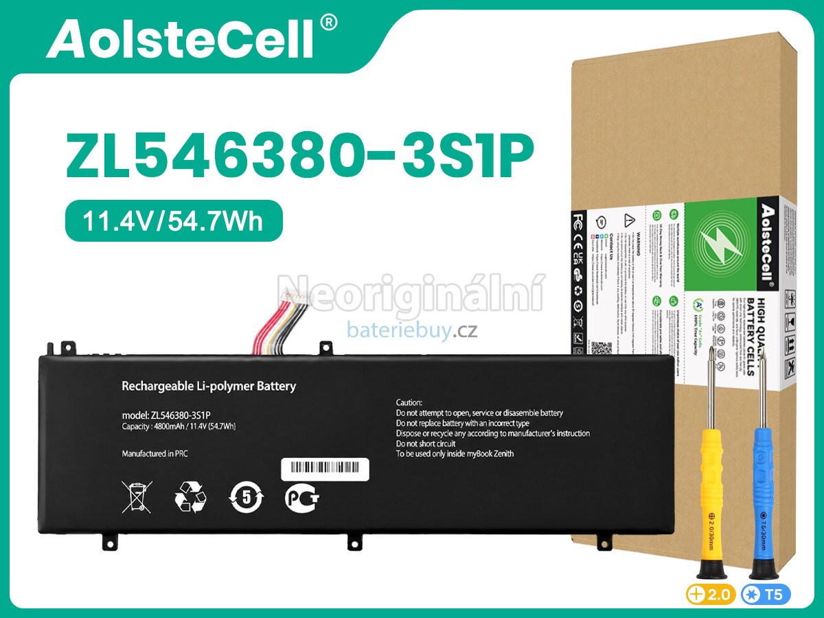 Nahrazení AolsteCell ZL546380-3S1P baterie