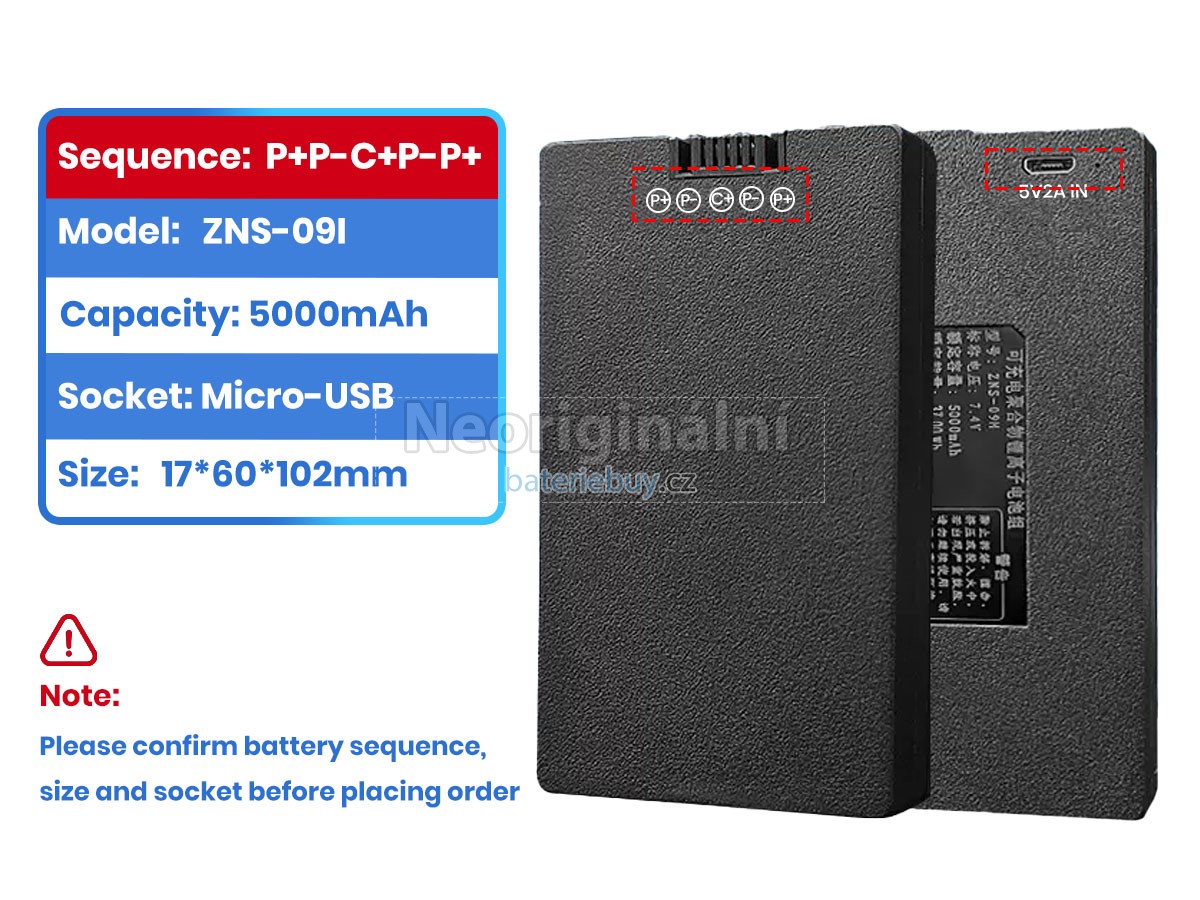 Nahrazení AolsteCell ZNS-09I baterie