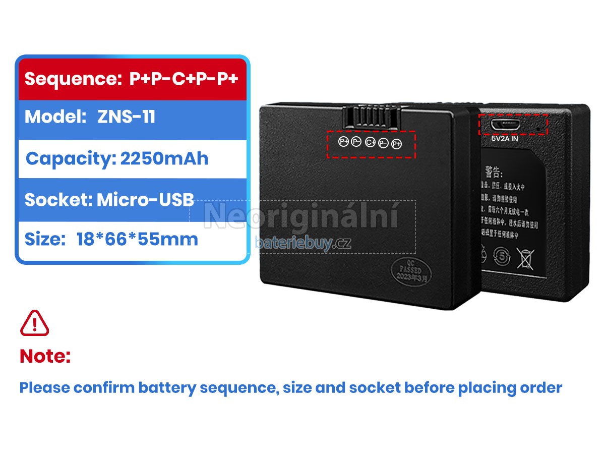 Nahrazení AolsteCell ZNS-11 baterie