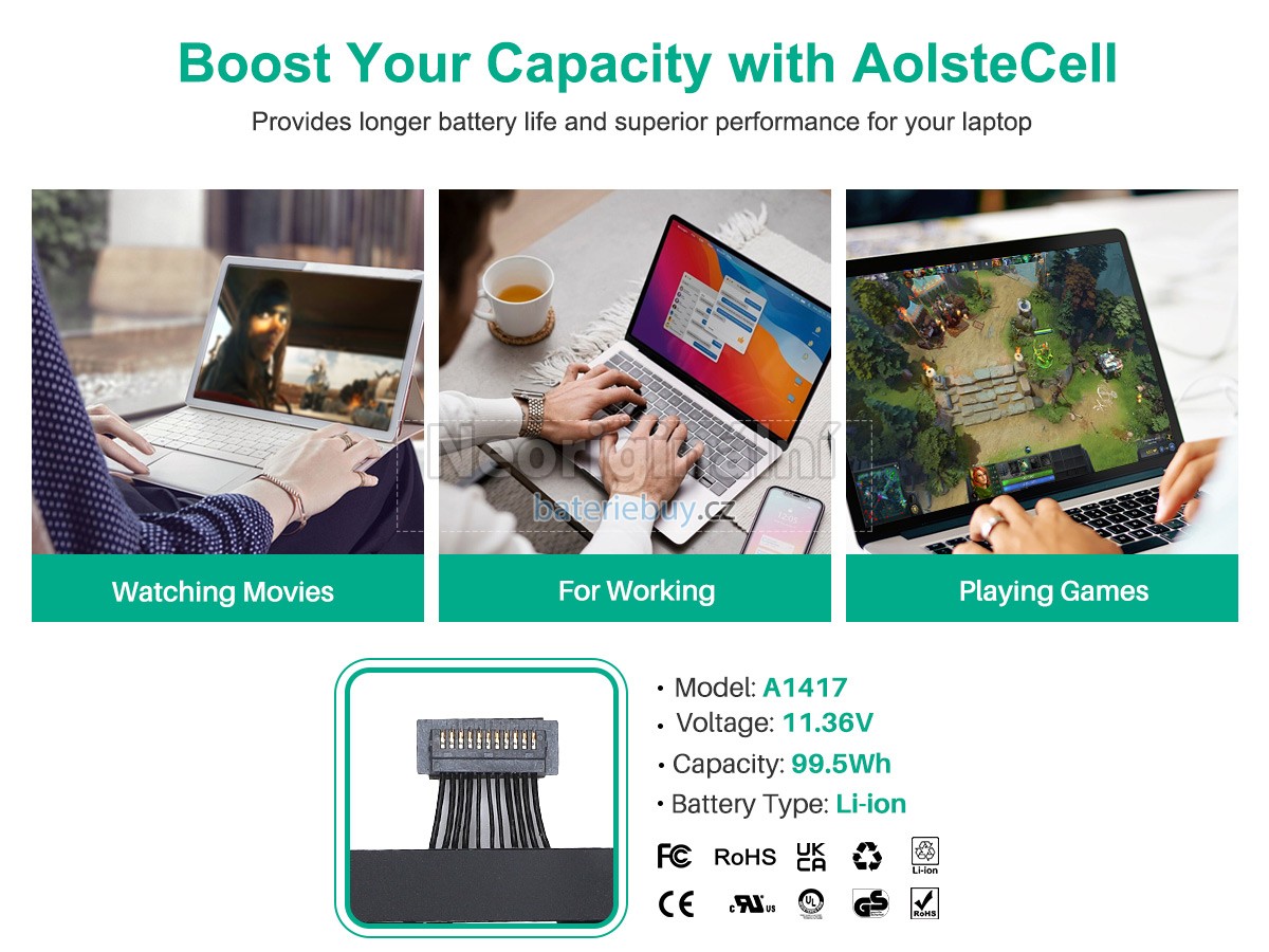 Nahrazení Apple 020-7469-A baterie