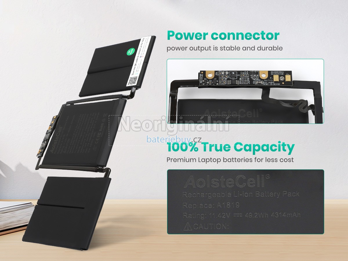 Nahrazení Apple MacBook Pro Core I5 3.1 13 inch TOUCH A1706(Late 2016) baterie