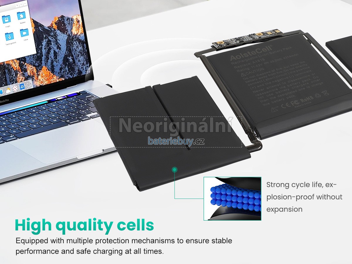 Nahrazení Apple MacBook Pro Core I5 3.1 13 inch TOUCH A1706(Late 2016) baterie