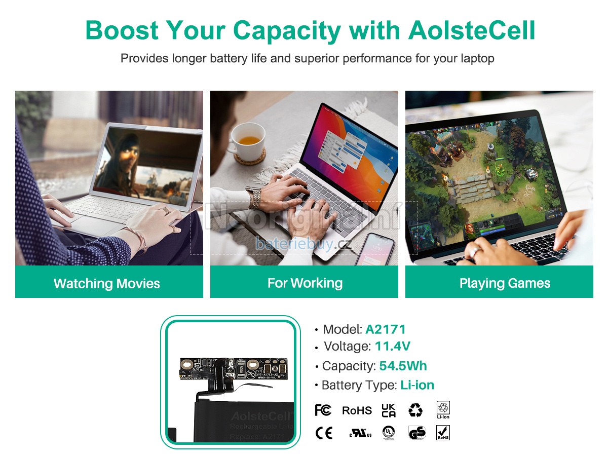 Nahrazení Apple A2338 EMC 8162 baterie