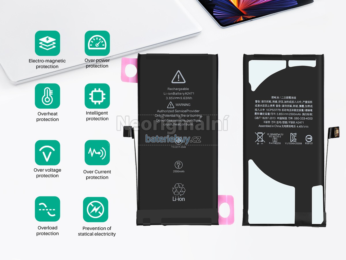 Nahrazení Apple A2471 baterie
