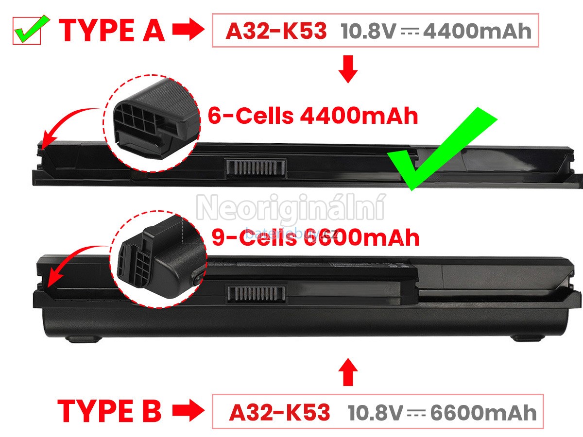 Nahrazení Asus K43TA baterie