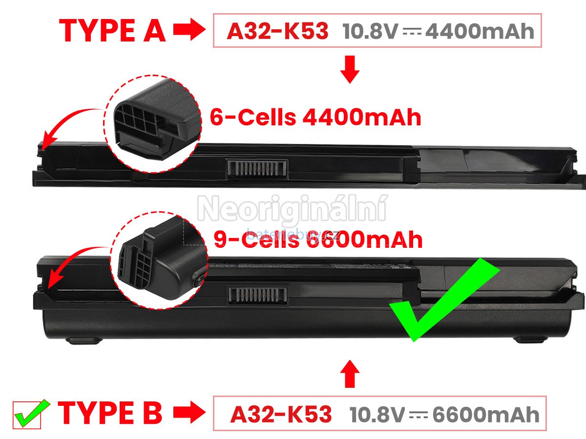 Nahrazení Asus K43TA baterie
