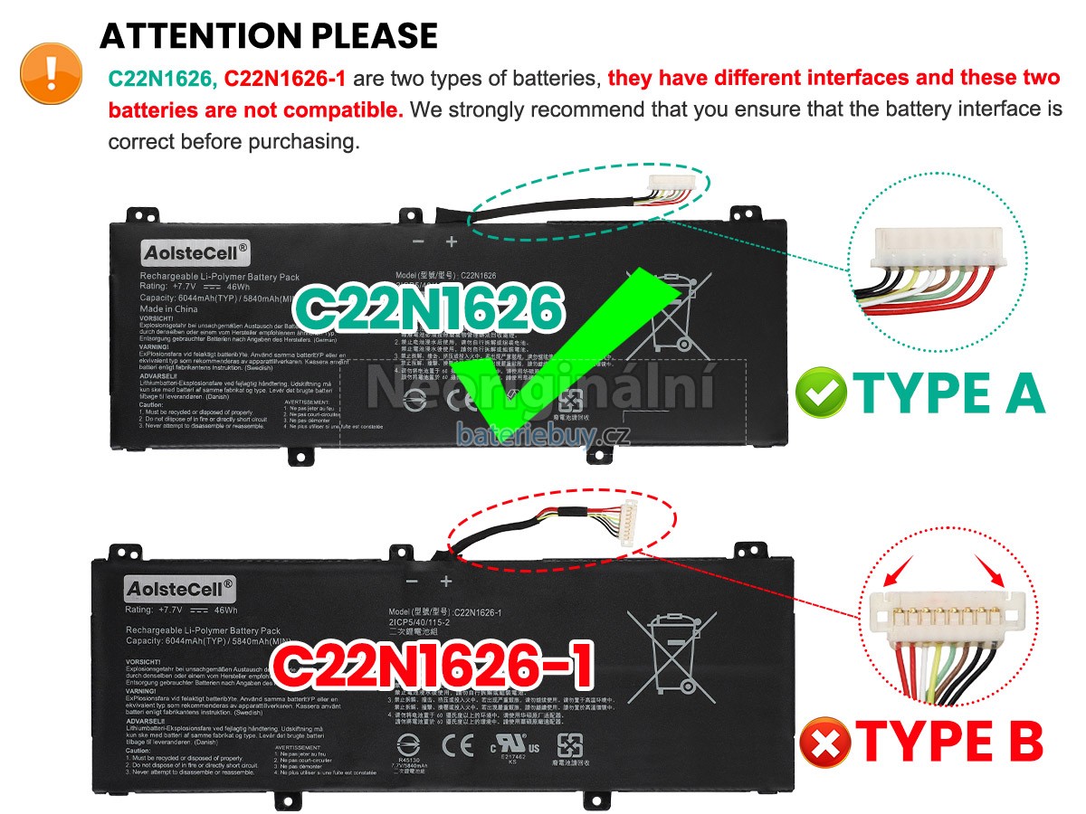 Nahrazení Asus Chromebook Flip C213SA-YS02-S baterie