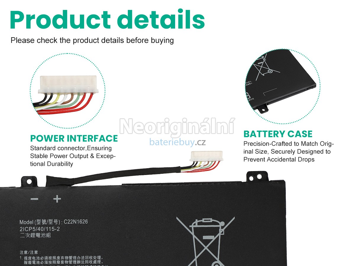 Nahrazení Asus Chromebook Flip C213SA-YS02-S baterie