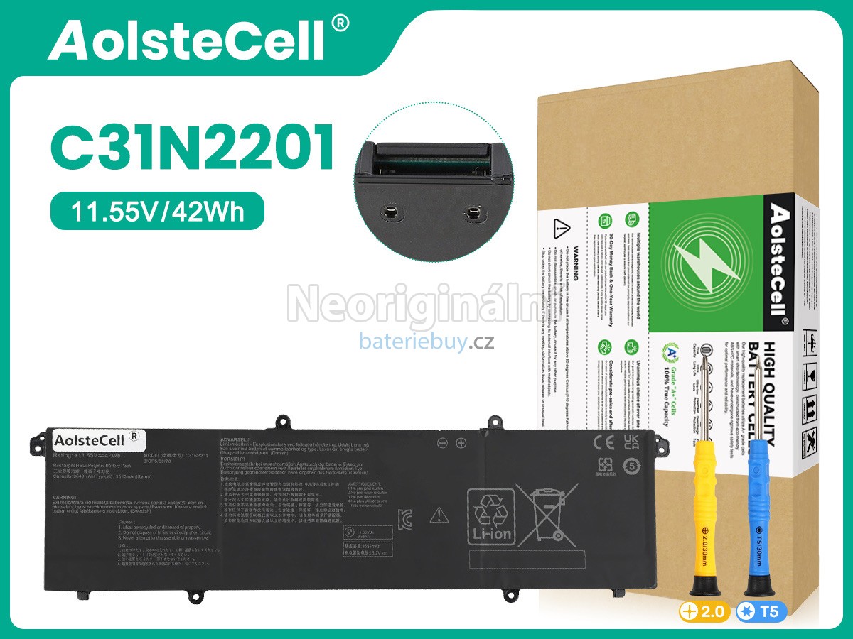 Nahrazení Asus VivoBook 15 X1504ZA-BS51-CB baterie