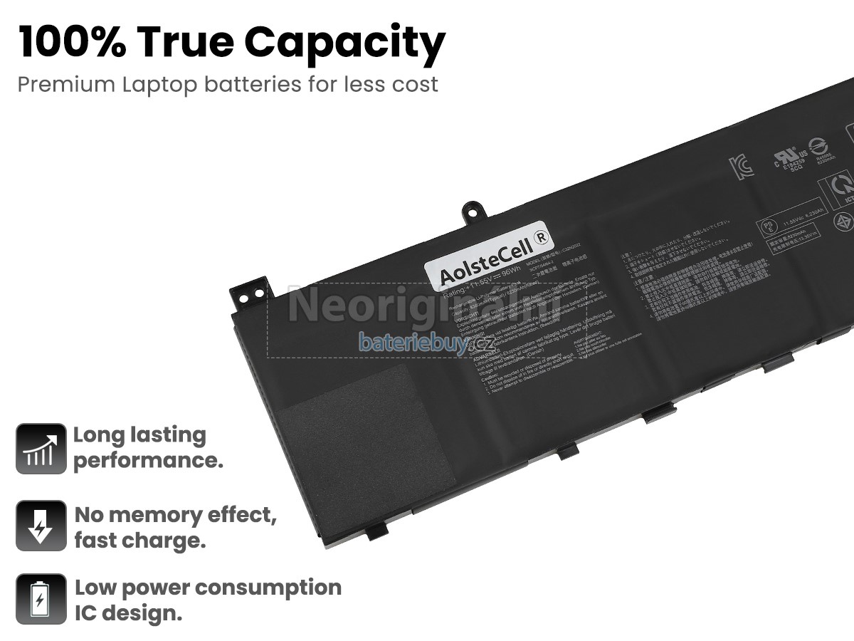 Nahrazení Asus VivoBook Pro 16X OLED M7600QE-DB74 baterie