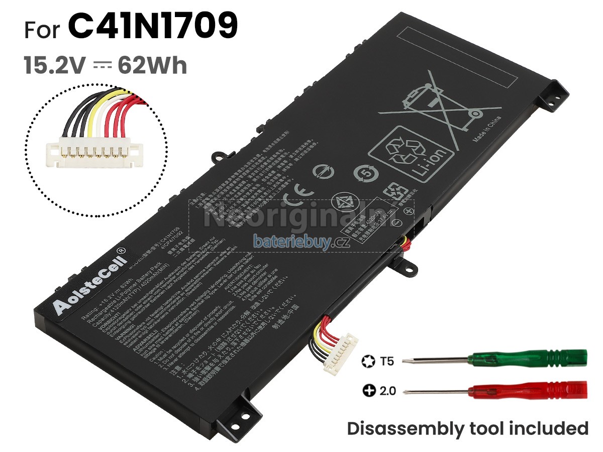 Nahrazení Asus GL503VS baterie