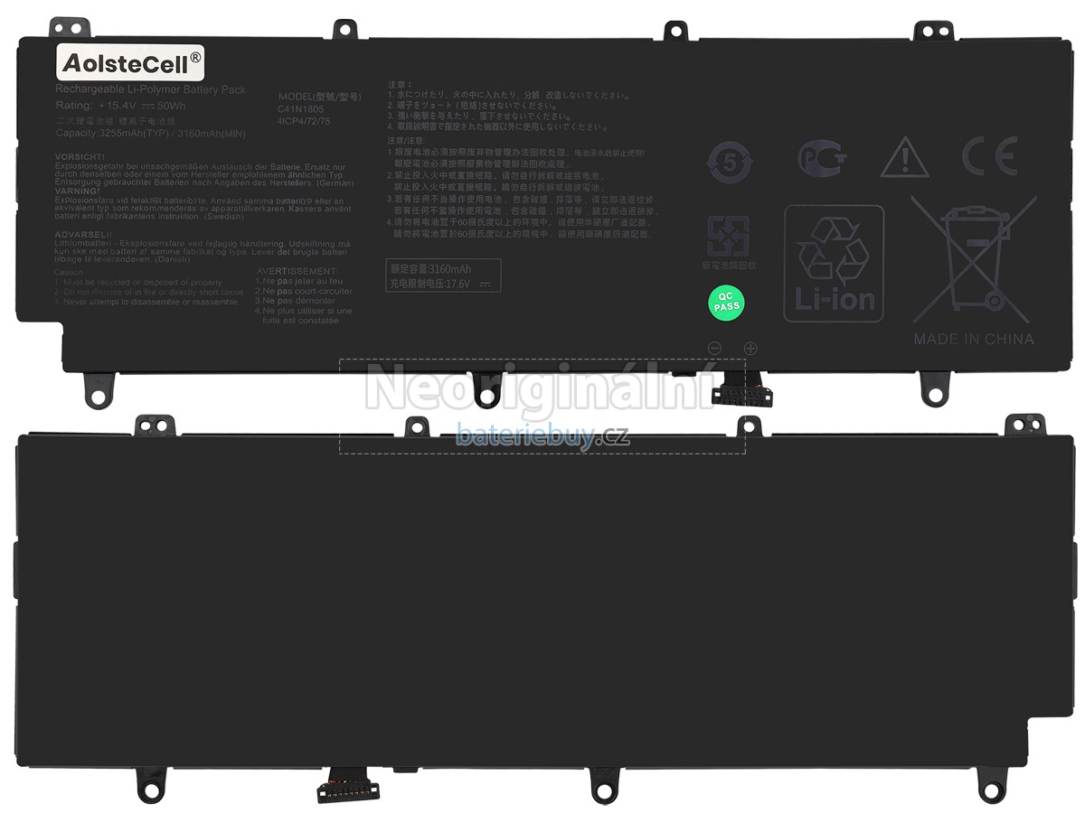 Nahrazení Asus Rog ZEPHYRUS S GX531GM baterie