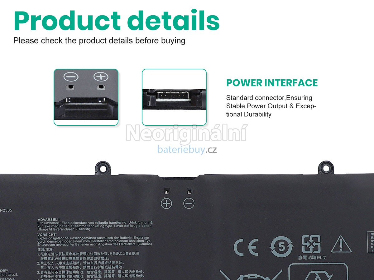 Nahrazení Asus VivoBook Pro 15 OLED N6506MU-MA010W baterie