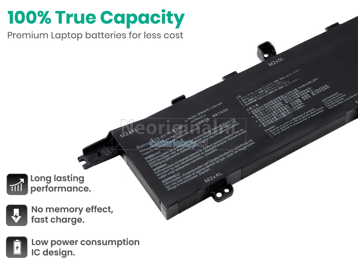 Nahrazení Asus C42N1846-1(4ICP5/41/75-2) baterie