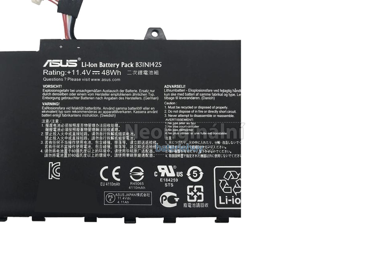 Nahrazení Asus E402MA-WX0018H baterie