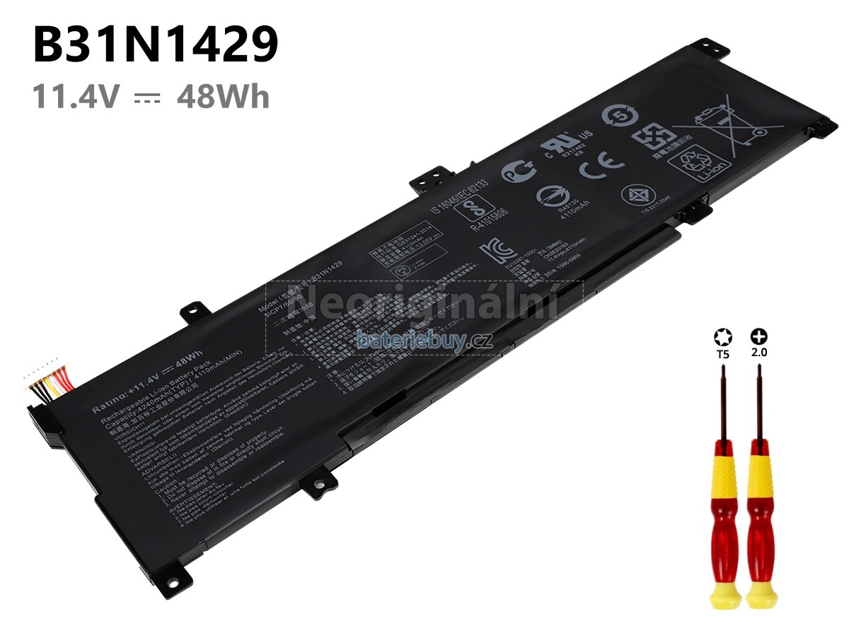 Nahrazení Asus B31N1429 baterie