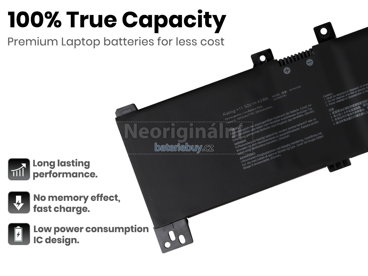 Nahrazení Asus VivoBook F705UB baterie