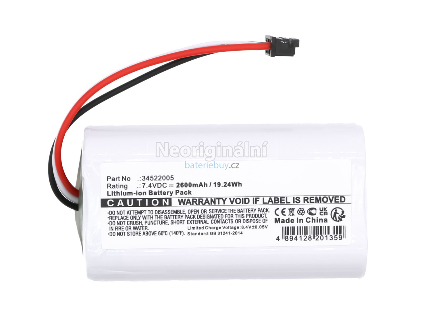 Nahrazení B Braun 33170034 baterie