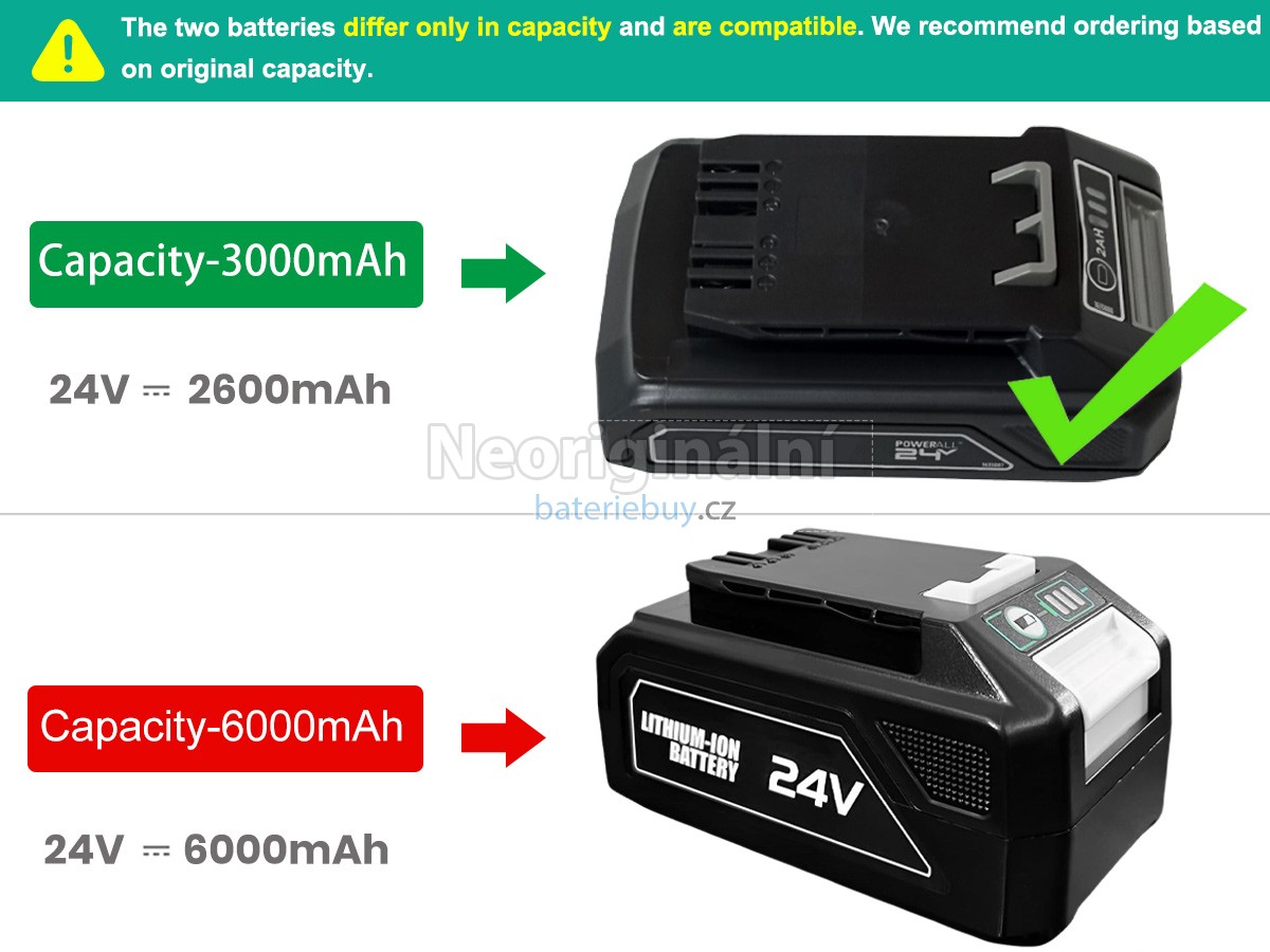 Nahrazení Bissell 1638764 baterie