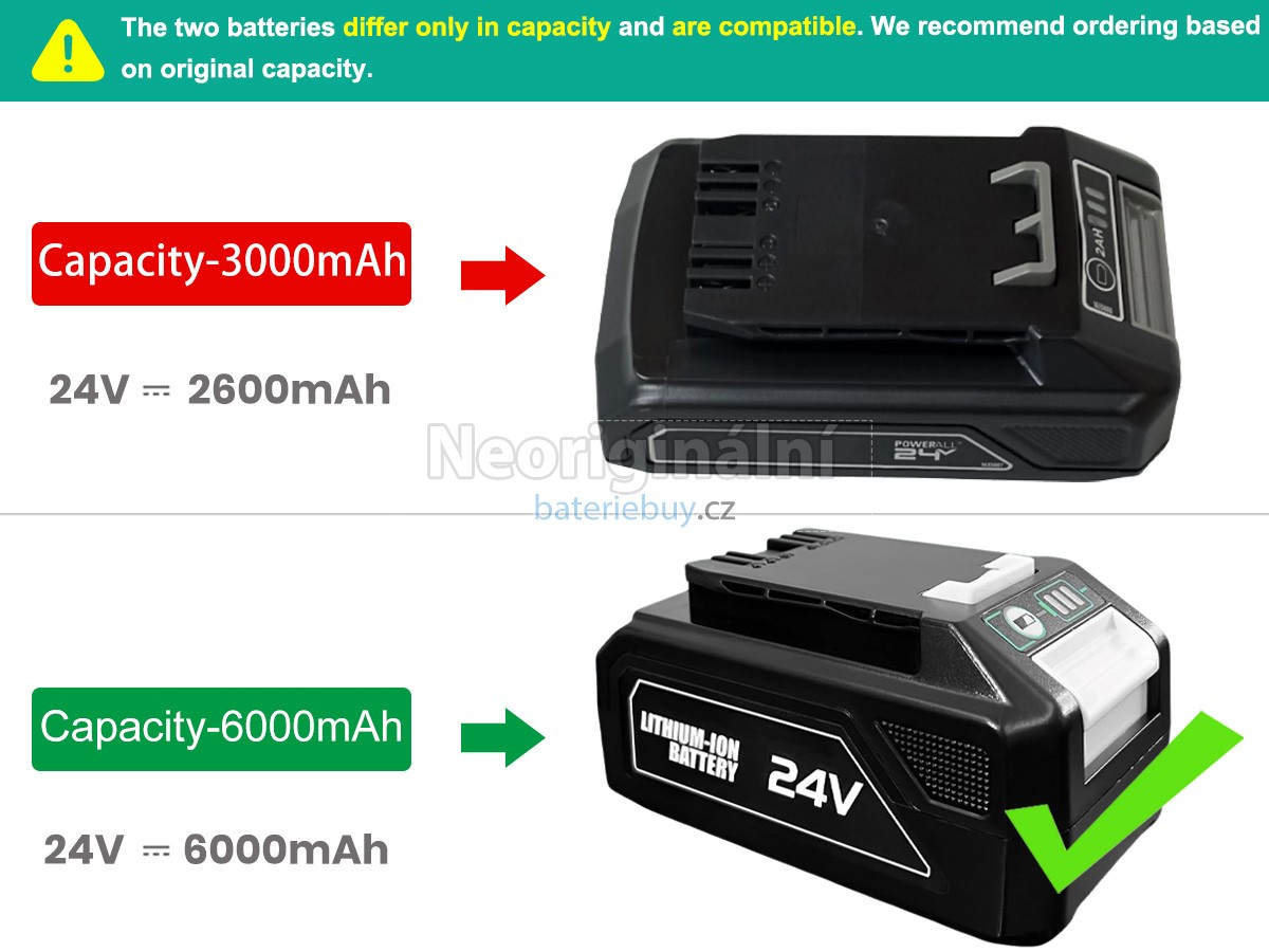 Nahrazení Bissell 1638764 baterie