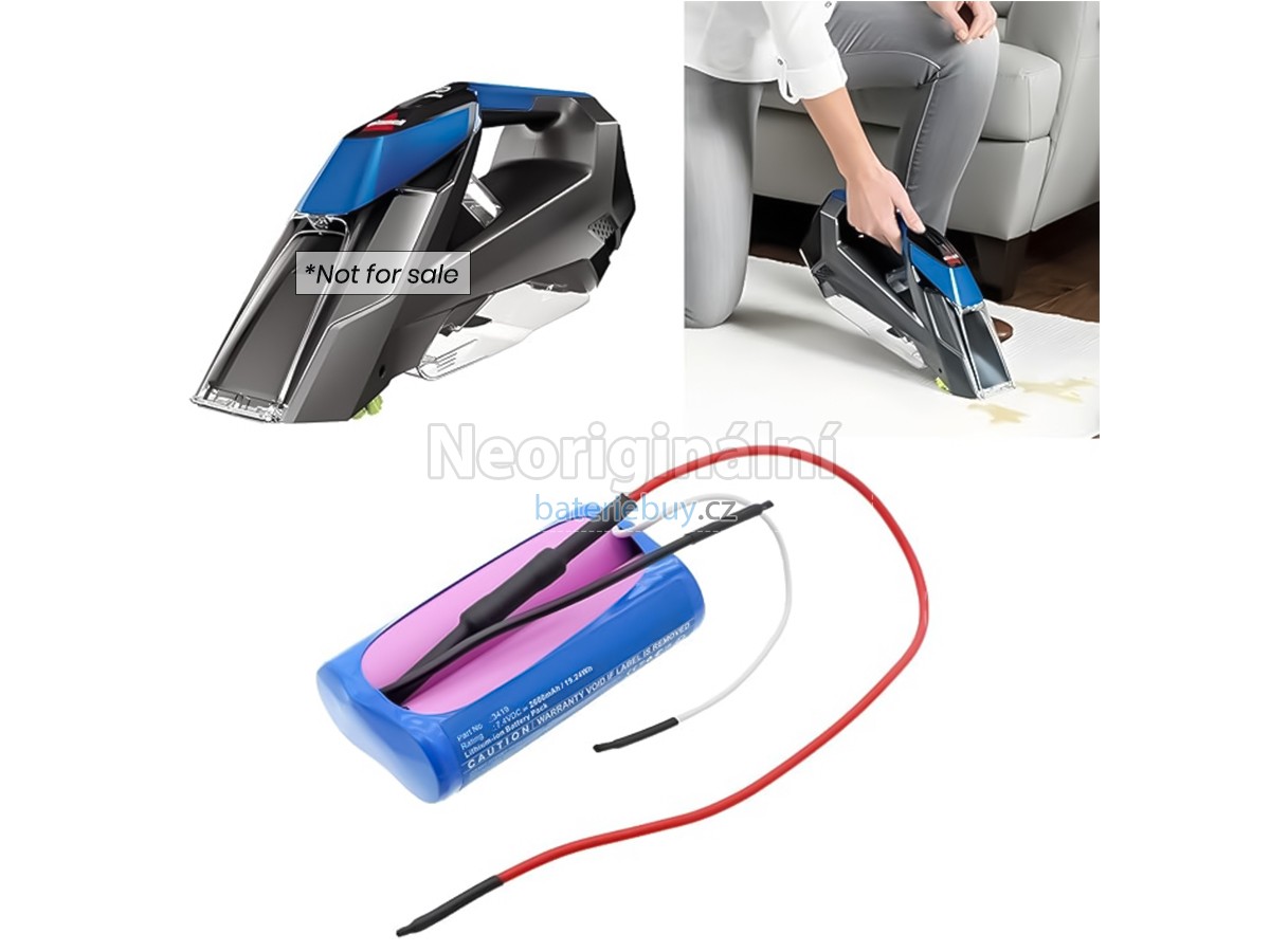 Nahrazení Bissell 34199 baterie