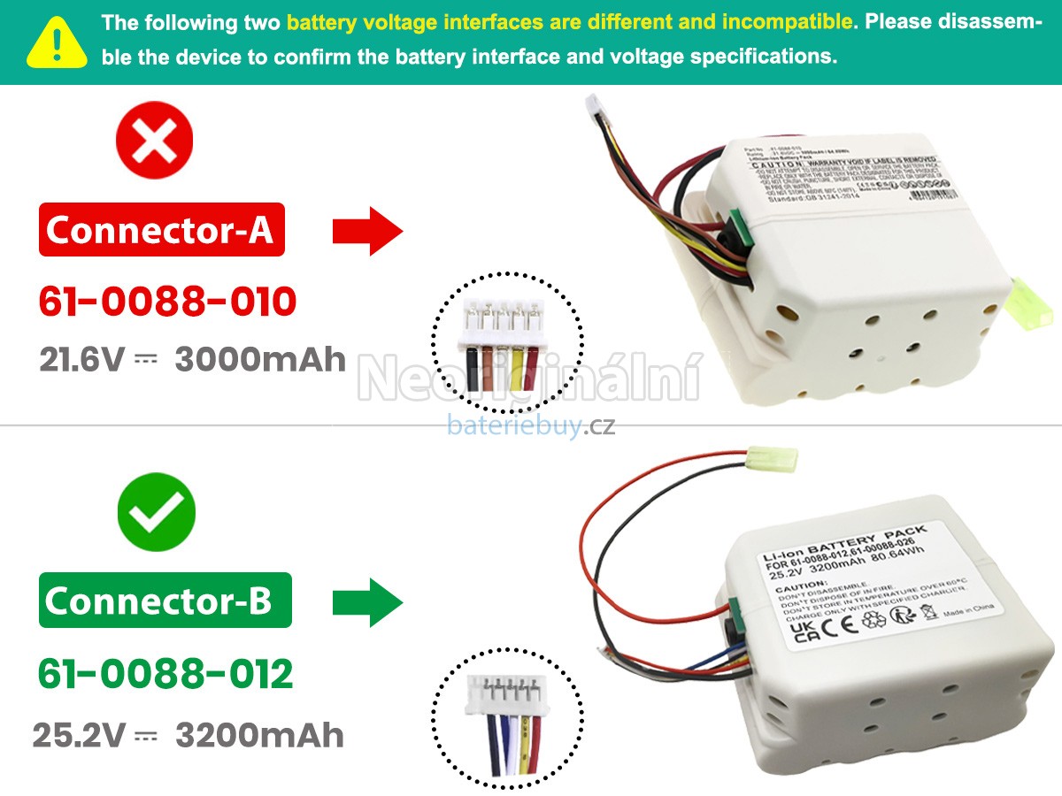 Nahrazení Bissell 1621066 baterie