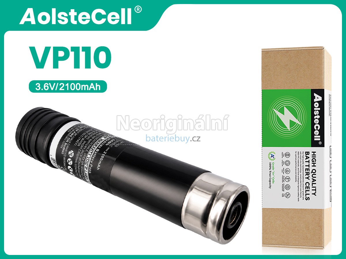 Nahrazení Black Decker VP-130 baterie