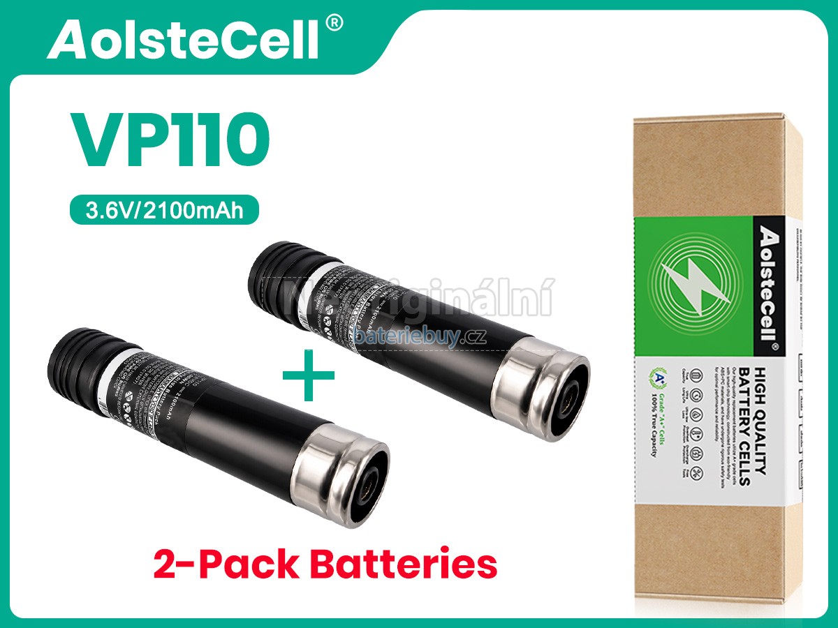 Nahrazení Black Decker VP-130 baterie