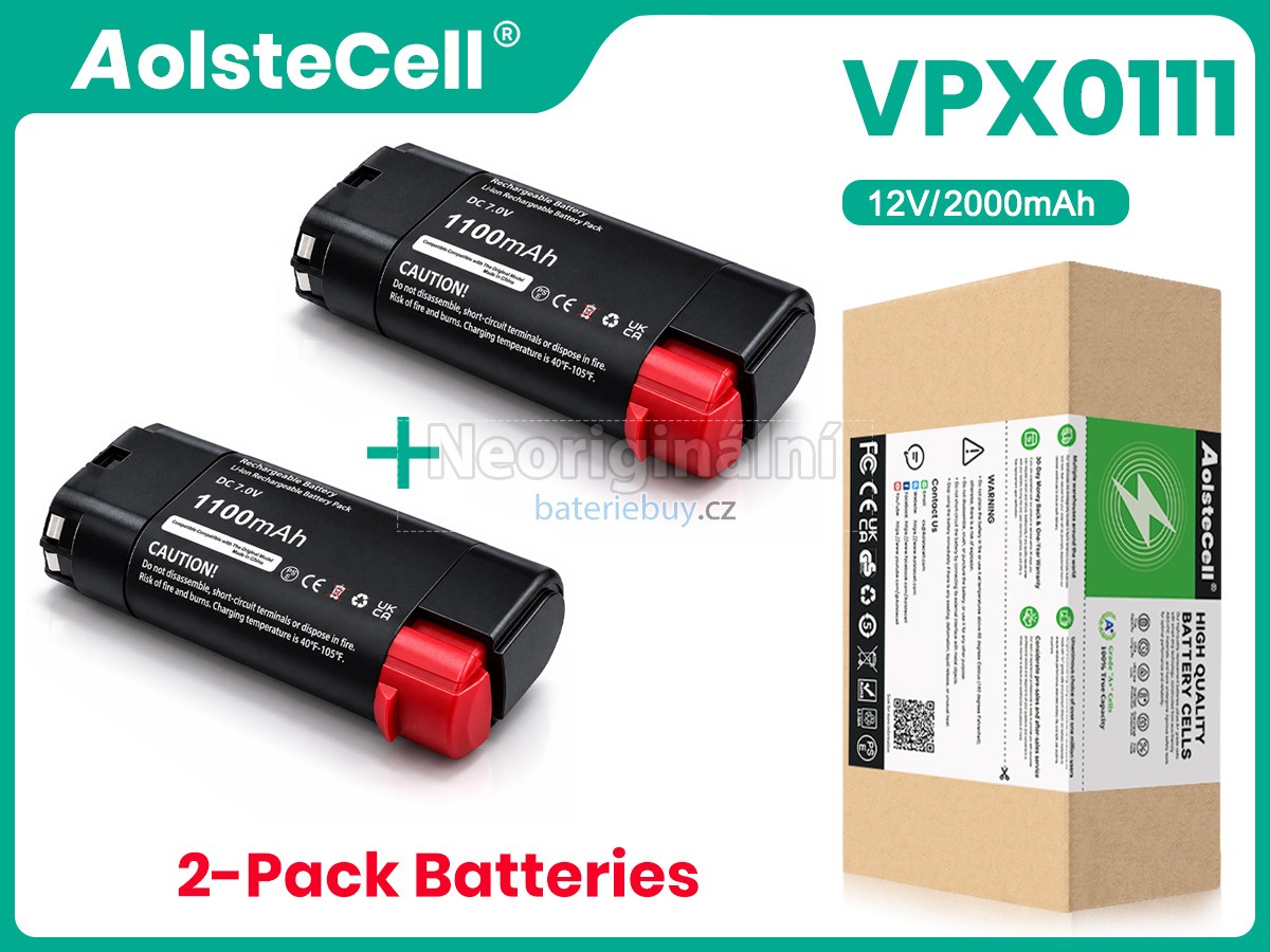 Nahrazení Black Decker VPX1101 baterie