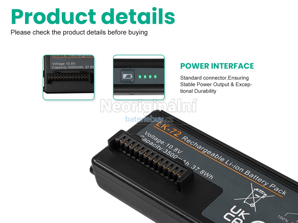 Nahrazení Canon LB-70 baterie