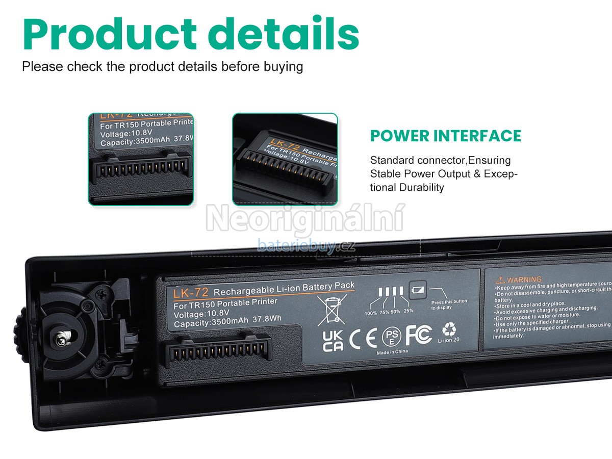 Nahrazení Canon LB-70 baterie