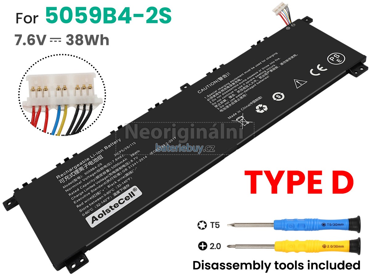 Nahrazení CHUWI 5059B4-2S baterie