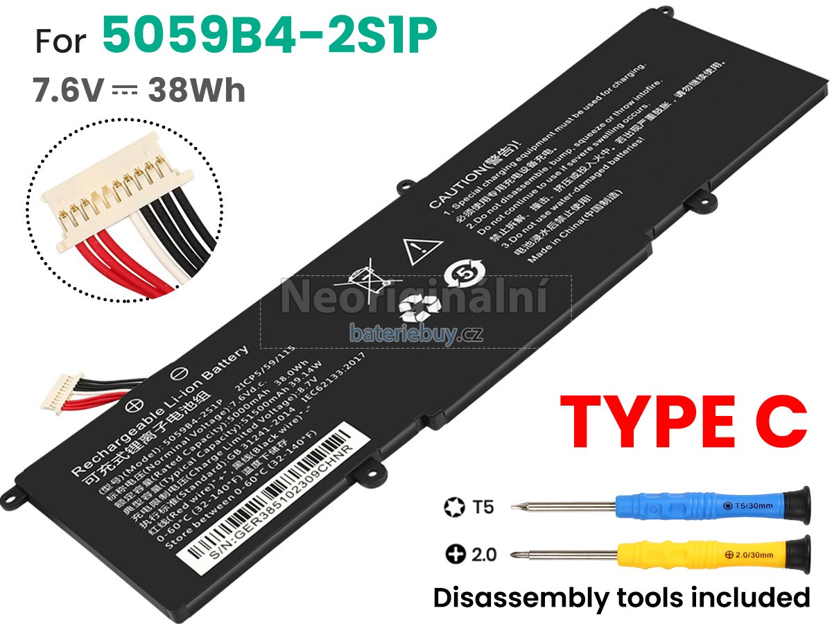 Nahrazení CHUWI 5059B4-2S baterie