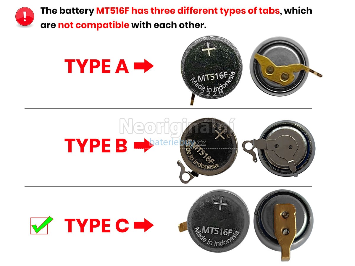Nahrazení CITIZEN MT516F baterie