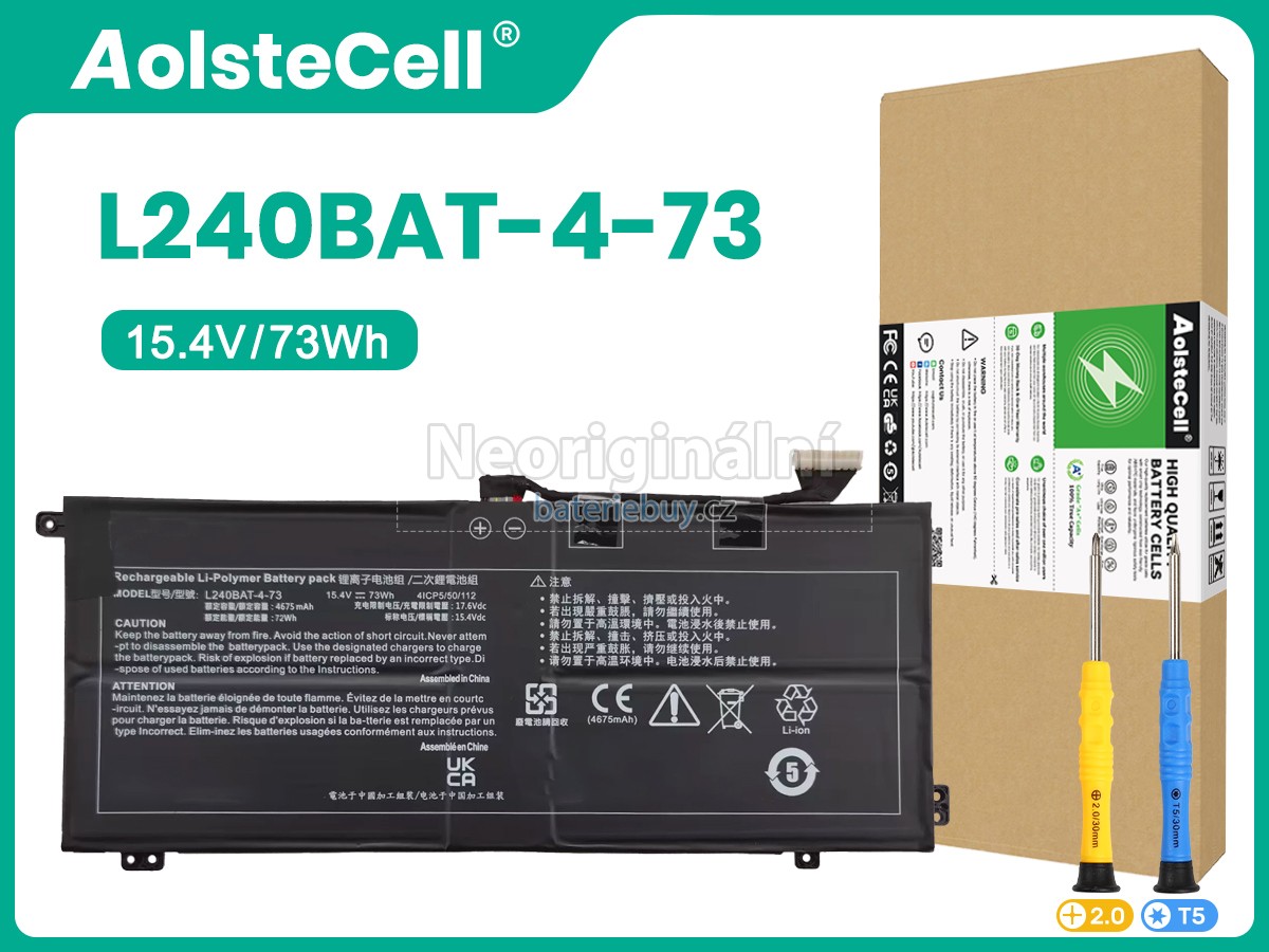 Nahrazení Clevo 6-87-L240S-74B00 baterie