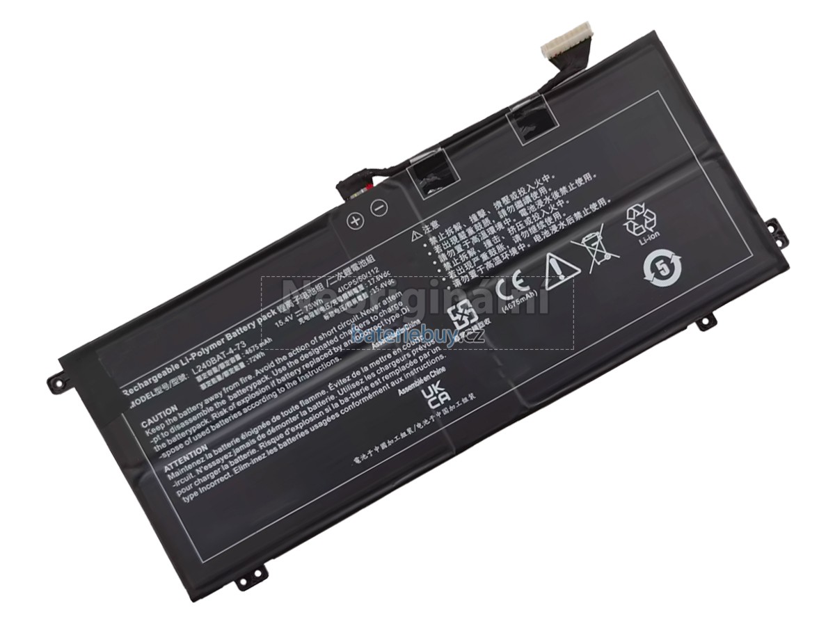 Nahrazení Clevo 6-87-L240S-74B00 baterie