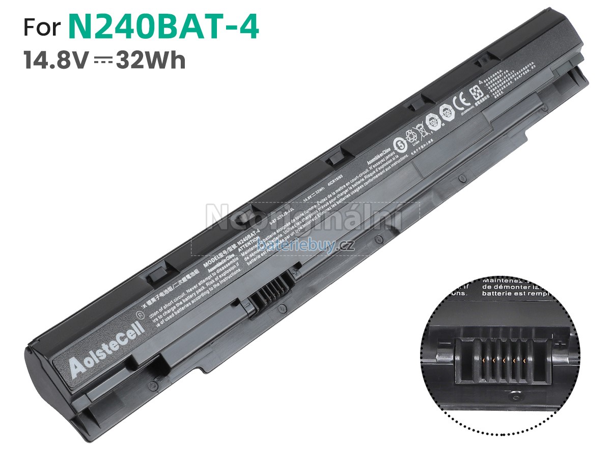 Nahrazení Clevo N240BU baterie