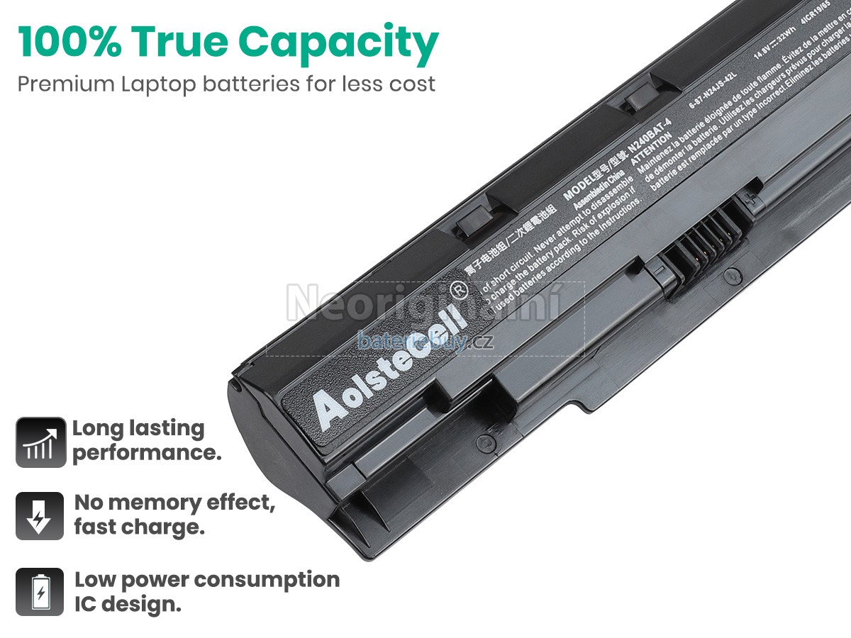 Nahrazení Clevo N240BU baterie